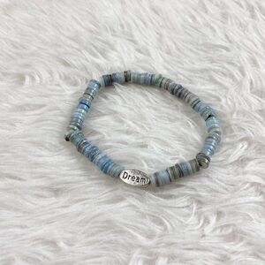 Blue Shell “Dream” Stretch Bracelet